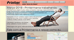 Desktop Screenshot of printermania.com.br